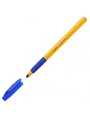 Długopis TRIG 21 niebieski obudowa żółta
