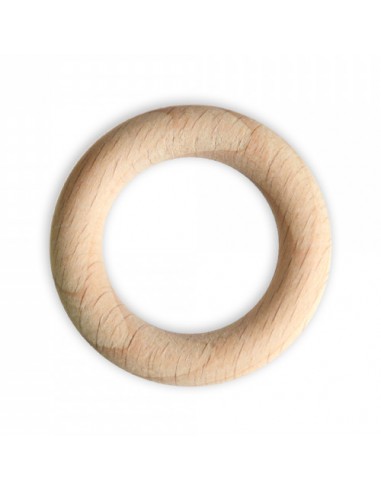 Drewniane kółko, pierścień, krążek do makramy 4 cm