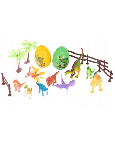 Zabawka zestaw na blistrze Dinozaury, 2 jajka