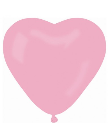 Balony CR serca różowy pastel 50szt