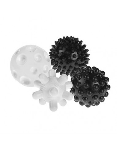 Piłki sensoryczne czarno-białe 4 szt.