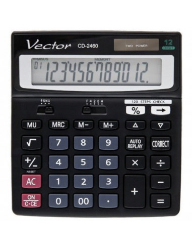 Kalkulator VECTOR CD-2460 13,6x15 cm podstawowy+
