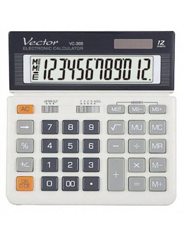 Kalkulator biurowy podstawowy VECTOR VC-368
