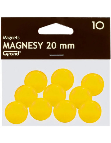 Magnes 20mm GRAND żółty 10szt