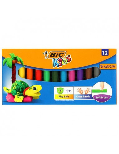 Plastelina szkolna BIC 12 kolorów dla dzieci 1+