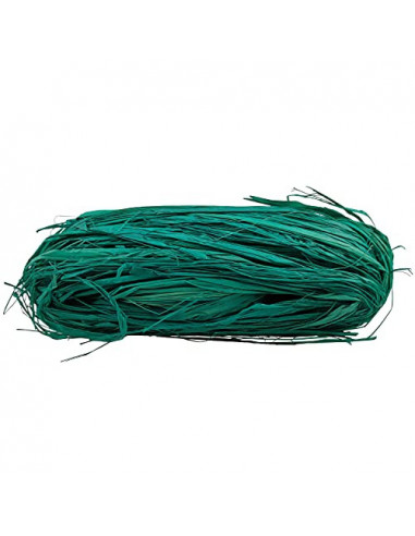 Sznurek Rafia naturalna dekoracyjna- zielona 50 g