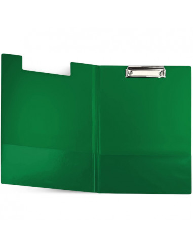 Podkład A4 rozkładany z klipsem teczka jasno zielony