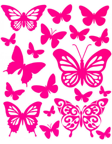Naplamki naklejki na ubrania flex Butterflies