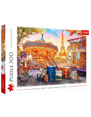 Puzzle "500" Wakacje w Paryżu Trefl