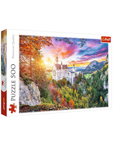 Puzzle "500" Widok na zamek Neuschwanstein Trefl