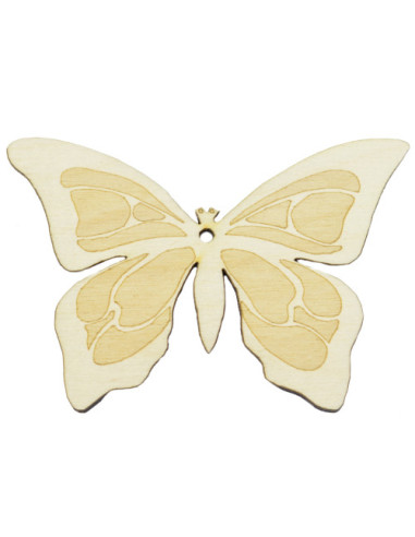 Drewniany Motyl 5cm grawerowany scrapki