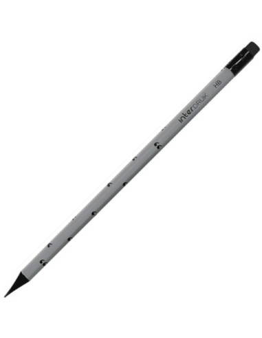 Ołówek z gumką czarne drewno ICON INT