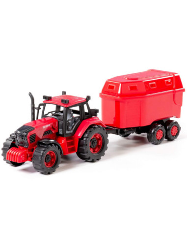 Traktor z przyczepą do przewozu zwierząt BELARUS
