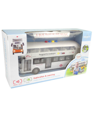 Autobus na baterie interaktywny muzyczna zabawka