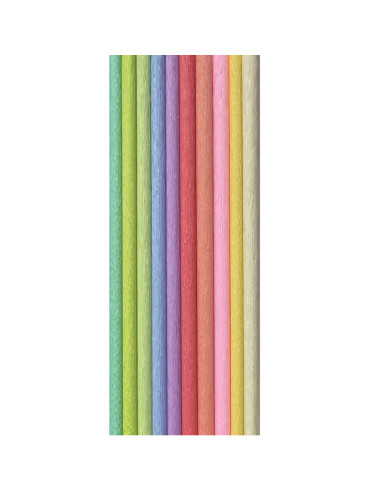 Bibuła marszczona tradycyjna MIX Pastel 10 kolorów