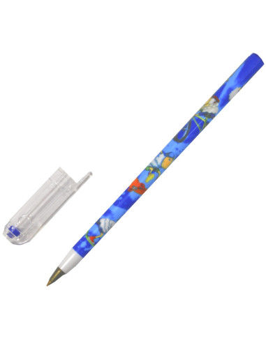 Długopis na skuwkę niebieski LAMBO SCHOOL fantazyjny