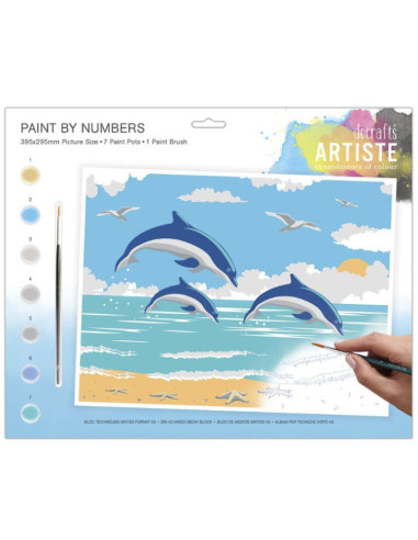Duży zestaw do malowania- Leaping Dolphin
