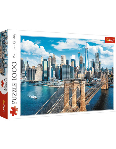 Puzzle widokowe 1000 Most Brookliński, Nowy York Trefl