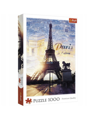 Puzzle tradycyjne 1000 Paryż o świcie Trefl