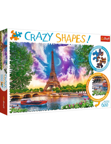 Puzzle 600 Crazy Shapes Niebo nad Paryżem Trefl