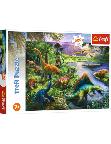 Puzzle tradycyjne 200 Drapieżne dinozaury Tefl