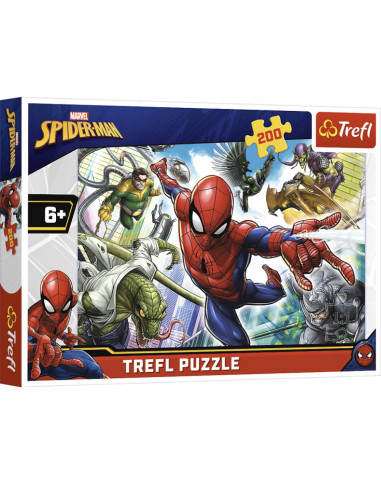 Puzzle 200 Urodzony bohater Marvel Spiderman Trefl
