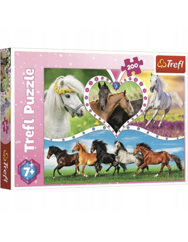 Puzzle tradycyjne 200 Piękne konie Trefl