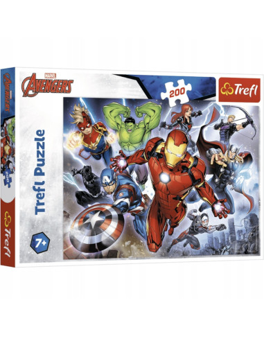 Puzzle 200 Waleczni Avengersi Marvel Trefl