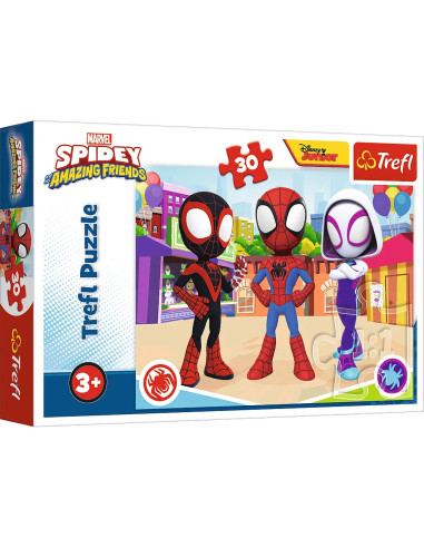 Puzzle 30 Spiderman Przygody Spiday'a i przyjaciół Trefl