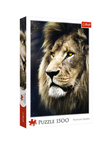 Puzzle tradycyjne zwierzęta 1500 Portret lwa Trefl