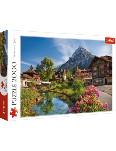 Puzzle tradycyjne krajobraz 2000 Alpy latem Trefl
