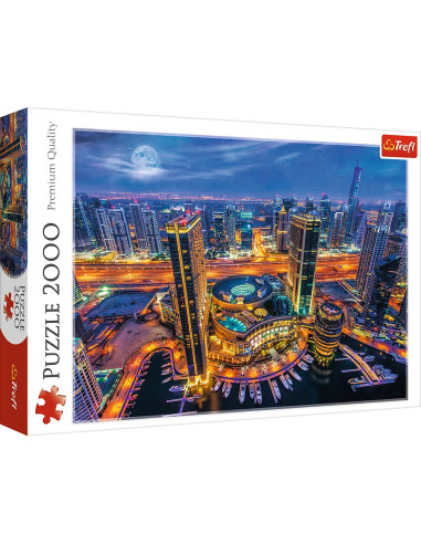 Puzzle tradycyjne widoki 2000 Światła Dubaju Trefl