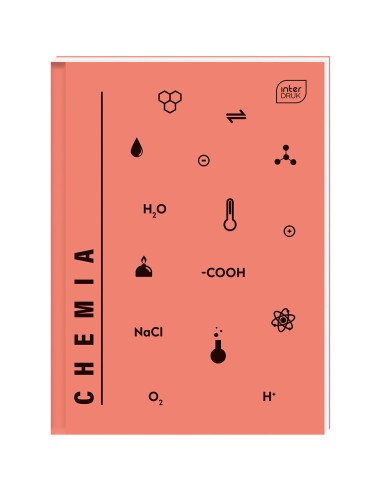Brulion tematyczny A5 80k kratka CHEMIA INT