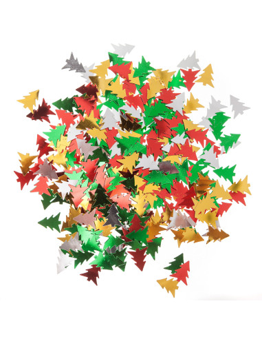Cekiny- choinki 15g  konfetti mix kolorów świąteczne drzewka choinka