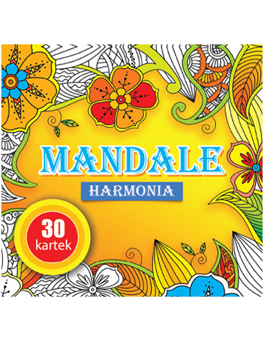 Kolorowanka malowanka antystresowa notesowa Mandale Harmonia