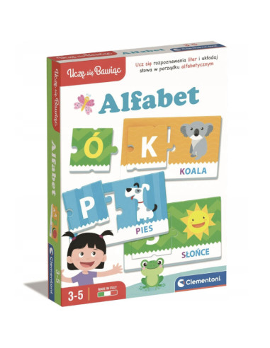 Gra edukacyjna dla dzieci maluchów Alfabet litery nauka Clementoni