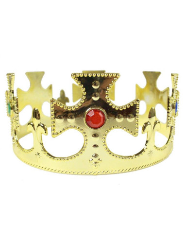 Korona plastikowa złota królewska jasełka król