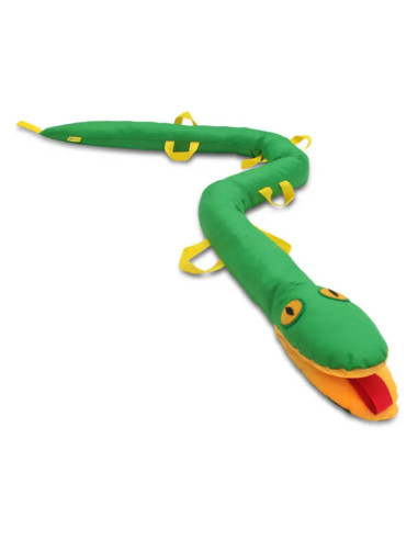 Wąż spacerowy GĄSIENNICA zielony 2,5 m Akson dla dzieci przedszkola
