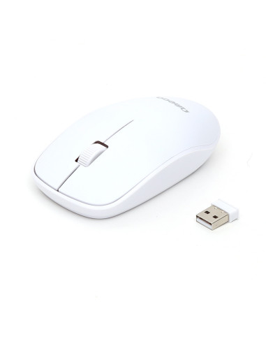Mysz Omega bezprzewodowa USB biała myszka komputerowa wireless