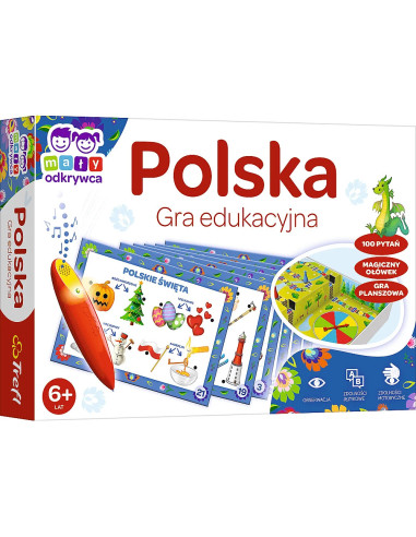 Gra edukacyjna Polska Magiczny ołówek Trefl