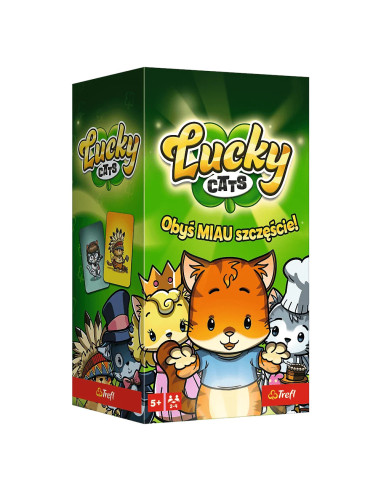 Gra rodzinna karciana dynamiczna Lucky Cats Koty Trefl