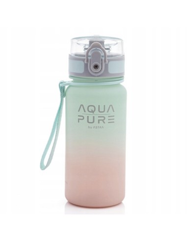 Bidon butelka Aqua Pure Astra 400ml pink/mint