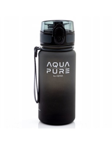 Bidon butelka Aqua Pure Astra 400ml grey/black