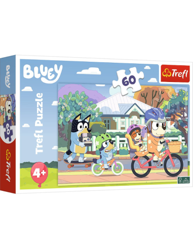 Puzzle 60 Wesoły Bluey Trefl