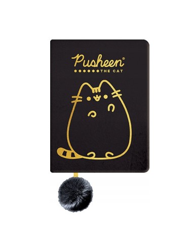 Pamiętnik notes pluszowy A5 96k. Pusheen Gold