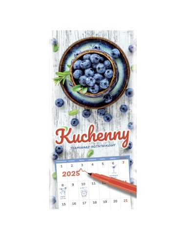 Kalendarz notatnikowy ścienny KUCHENNY 2025