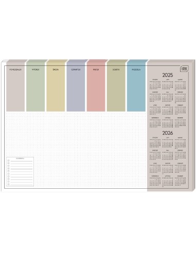 Kalendarz Biuwar kalendarz biurkowy planer 59x40cm 30kart. Colour 25/26