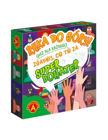 Gra planszowa quiz Ręka do góry - Super bohater