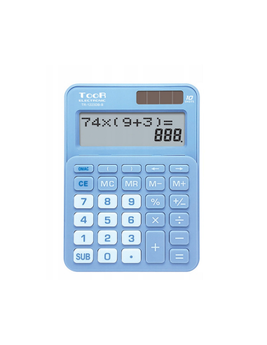 Kalkulator dwuliniowy TOOR TR-1223DB-B NIEBIESKI