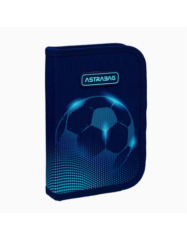 Piórnik pojedynczy dwuklapkowy Astrabag FOOTBALL LIGHT
